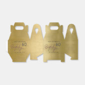 OM HET EVEN WELKE LEEFTIJD EENVOUDIGE GOUD BIRTHDA BEDANKDOOSJES (Uitgevouwen)