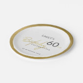 OM HET EVEN WELKE LEEFTIJD EENVOUDIGE GOUD BIRTHDA PAPIEREN BORDJE (Gekanteld)