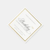 OM HET EVEN WELKE LEEFTIJD EENVOUDIGE GOUD BIRTHDA SERVET (Hoek)