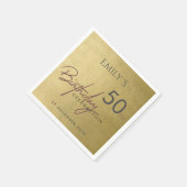 OM HET EVEN WELKE LEEFTIJD EENVOUDIGE GOUD BIRTHDA SERVET (Hoek)