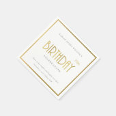 OM HET EVEN WELKE LEEFTIJD EENVOUDIGE GOUD BIRTHDA SERVET (Hoek)