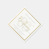 OM HET EVEN WELKE LEEFTIJD EENVOUDIGE GOUD BIRTHDA SERVET (Hoek)