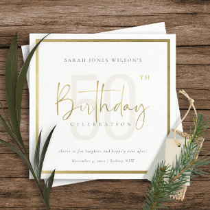 OM HET EVEN WELKE LEEFTIJD EENVOUDIGE GOUD BIRTHDA SERVET