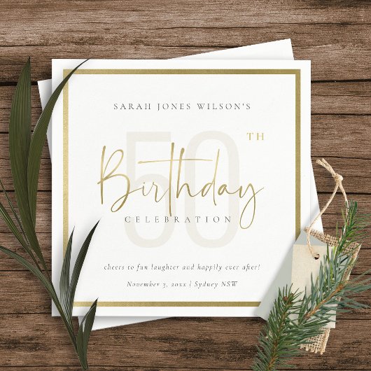 OM HET EVEN WELKE LEEFTIJD EENVOUDIGE GOUD BIRTHDA SERVET