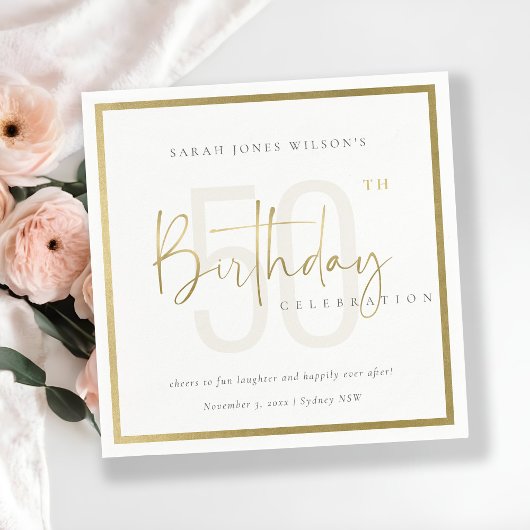 OM HET EVEN WELKE LEEFTIJD EENVOUDIGE GOUD BIRTHDA SERVET