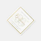 OM HET EVEN WELKE LEEFTIJD EENVOUDIGE GOUD BIRTHDA SERVET (Hoek)