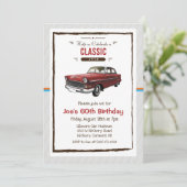 OM HET EVEN WELKE LEEFTIJD - Klassieke  uitnodigin Kaart (Staand voorkant)