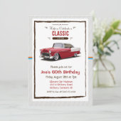 OM HET EVEN WELKE LEEFTIJD - Klassieke  uitnodigin Kaart (Staand voorkant)