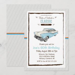 OM HET EVEN WELKE LEEFTIJD - Klassieke  uitnodigin Kaart