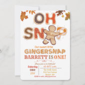 OM HET EVEN WELKE LEEFTIJD - Oh Snap Gingerbrood U Kaart (Voorkant)