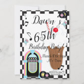 Om het even welke Leeftijd, Retro Birthday Uitnodi Kaart (Voorkant)