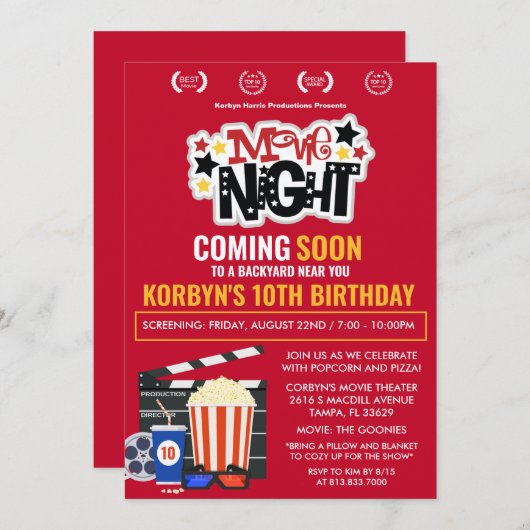 OM HET EVEN WELKE LEEFTIJD - Uitnodiging van de Da (Voorkant / Achterkant)