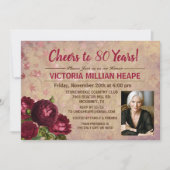 OM HET EVEN WELKE LEEFTIJD -  uitnodiging van Flor (Voorkant)