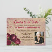 OM HET EVEN WELKE LEEFTIJD -  uitnodiging van Flor (Staand voorkant)