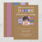 Om het even welke leeftijd voeg fotonaam bruin ver kaart (Voorkant / Achterkant)