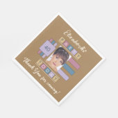 Om het even welke leeftijd voeg fotonaam bruin ver servet (Hoek)