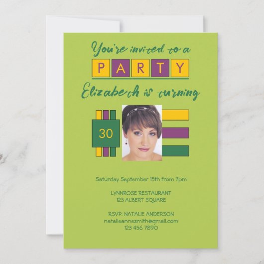 Om het even welke leeftijd voeg fotonaam groene ve kaart (Voorkant)