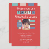 Om het even welke leeftijd voeg fotonaam rode verj kaart (Voorkant / Achterkant)