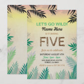 OM HET EVEN WELKE LEEFTIJDSE Oerwoud VAN DE Safari Kaart (Voorkant / Achterkant)