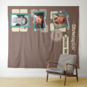 Om het even welke leeftijdsfoto's 30e bruine parti wandkleed (In Situ (horizontaal))