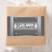 Om het even welke naam op de etiketten van metalen (Insitu)