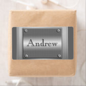 Om het even welke naam op de etiketten van metalen (Insitu)