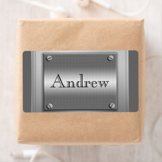 Om het even welke naam op de etiketten van metalen (Insitu)