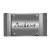 Om het even welke naam op de etiketten van metalen (Voorkant)