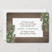 Om het even welke Tekst 3 de Rustige Pijn van het  Feestdagenkaart (Achterkant)