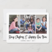 Om het even welke Tekst 4 de Foto Eenvoudige Borst Feestdagenkaart (Voorkant)