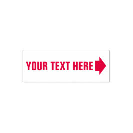 Om het even welke tekst met juiste pijl Zelfinkend Zelfinktende Stempel