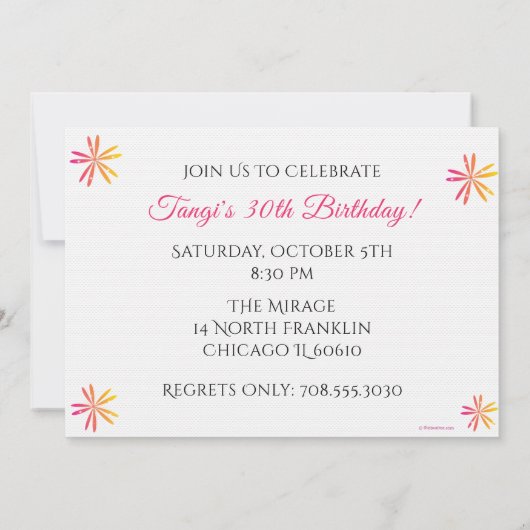 Om het even welke Uitnodiging van de Dag van de Da (Achterkant)