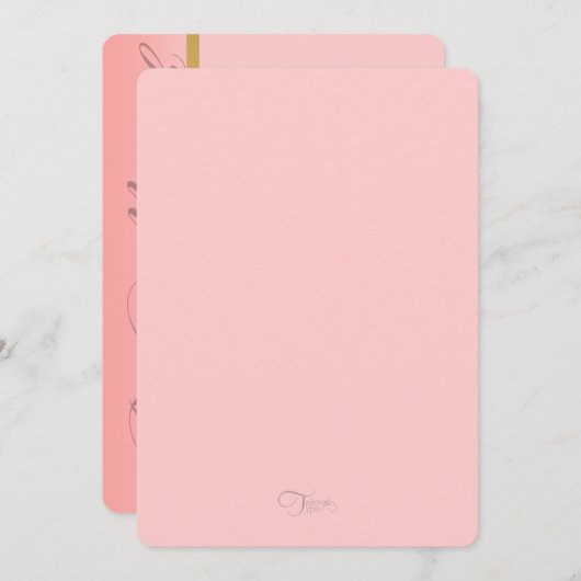 Om het even welke Uitnodiging van de Kleur Bat Mit (Voorkant / Achterkant)