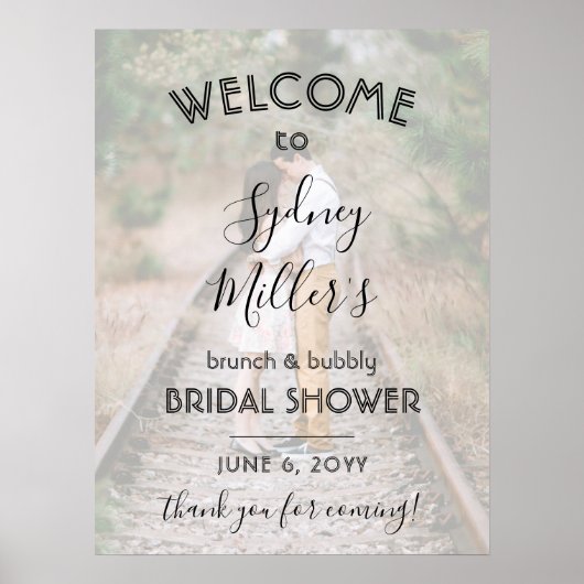 Om het even welke Vrijgezellenfeest van de Tekst W Poster (Voorkant)