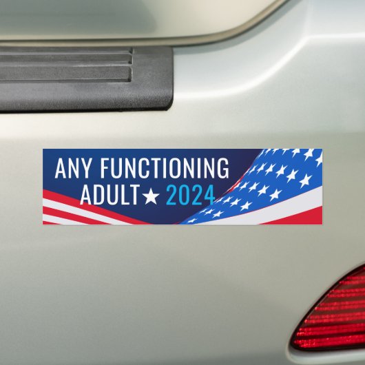 Om het even welke werkende Adult Campaign Bumpersticker (Op auto)
