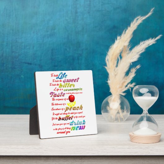 Om het leven te smaken fotoplaat (Insitu)