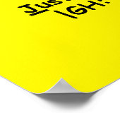 "Om het minder te houden" groot poster (Hoek)