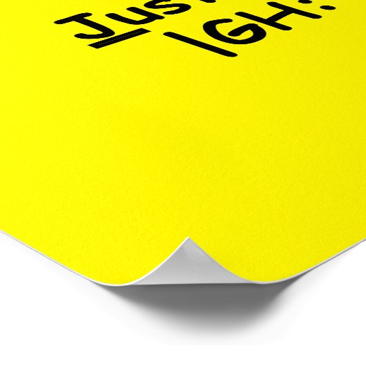 "Om het minder te houden" groot poster (Hoek)