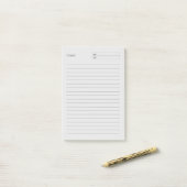 Om het Notitieblok van het Blok van de nota te nem Post-it® Notes (Op bureau)