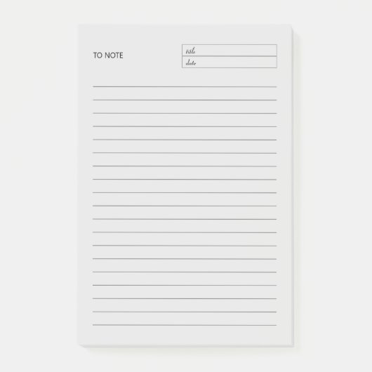 Om het Notitieblok van het Blok van de nota te nem Post-it® Notes (Voorkant)