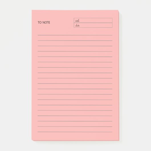 Om het Notitieblok van het Blok van de nota te nem Post-it® Notes (Voorkant)