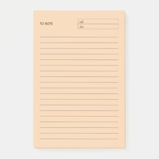 Om het Notitieblok van het Blok van de nota te nem Post-it® Notes (Voorkant)