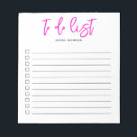 Om het Roze Notitieblok van het Manuscript van de<br><div class="desc">Eenvoudig om Lijst met jouw naam en borstelmanuscript te doen.</div>