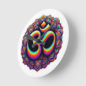 Om Hindu Symbool Muur Klok (Hoek)