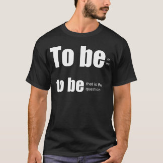 Om hipsterjongen te zijn of niet te zijn citaat fa t-shirt