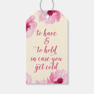 Om Hoesje te hebben en te behouden krijg je koudca Cadeaulabel