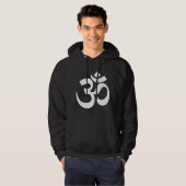 Om hoodies, Sweatshirt met Om Hindu-symbool (Voorkant volledig)