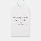 Om in geval van koude deken bruiloft vast te houde cadeaulabel (Achterkant)