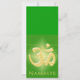 Om in Green & Gold - Namaste