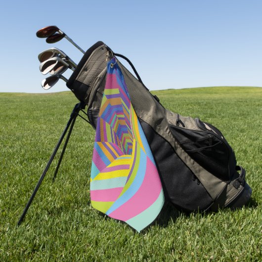 Om in kleur te verdwijnen golfhanddoek (Groen)